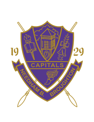 Purple and Gold Broughton HS crest